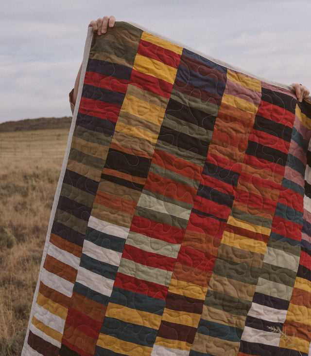 Linen Patchwork Quilt