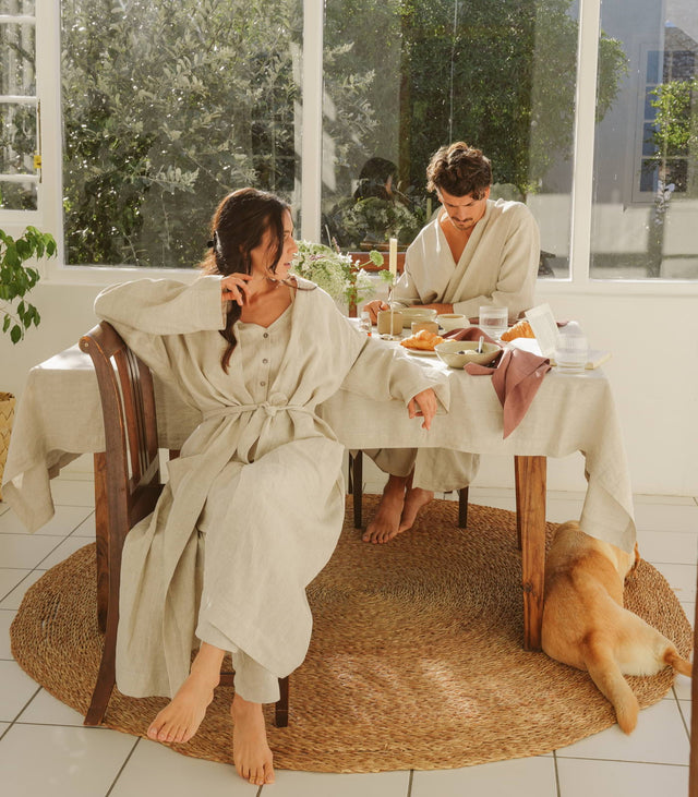 Linen Dressing Gown
