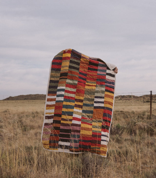 Linen Patchwork Quilt